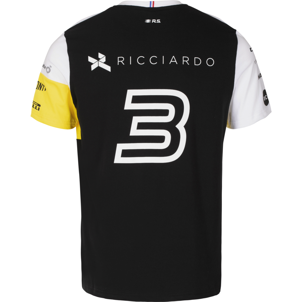 Ufficiale ocon NUOVO 2020 RENAULT F1 Team Polo Shirt Girocollo da Uomo Daniel Ricciardo 