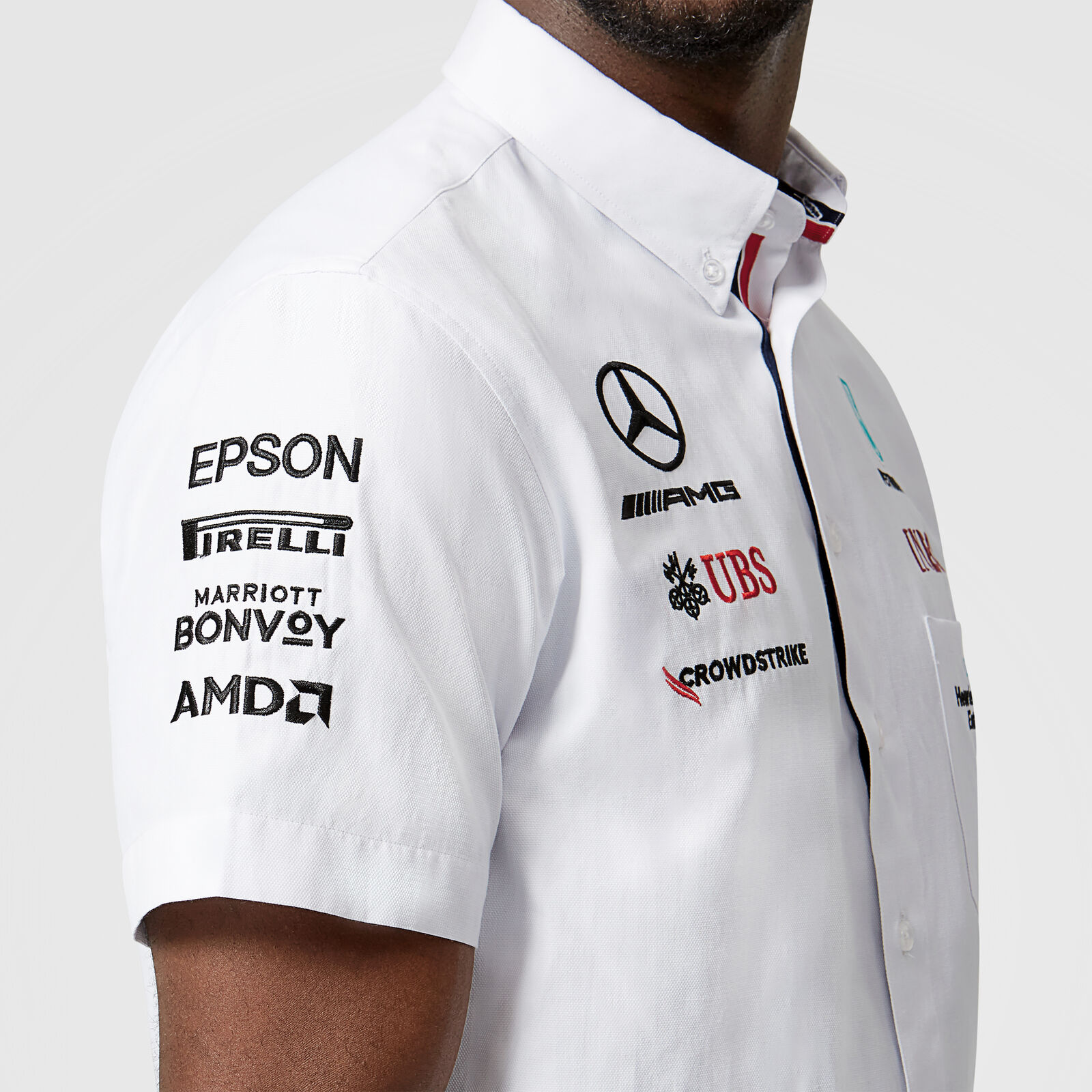 2022 Mercedes Benz AMG Petronas F1 Driver White T-Shirt GPStore | lupon ...